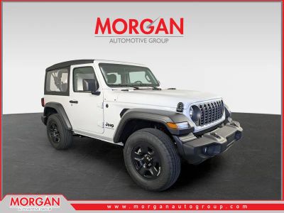 2026 Jeep Wrangler Sport in White/off-white — front three-quarter view