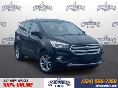 2019 Ford Escape SE in Black — front three-quarter view