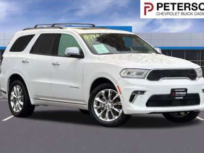 2021 Dodge Durango Citadel in White — front three-quarter view