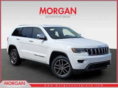 2018 Jeep Grand Cherokee Limited in White — front three-quarter view