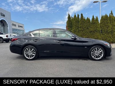 2018 INFINITI Q50 3.0t LUXE — rear three-quarter view
