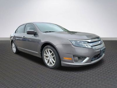 2012 Ford Fusion SEL in Sterling Gray — front three-quarter view