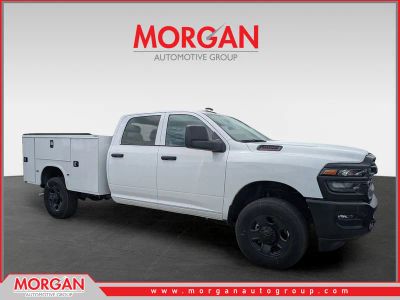 2026 Ram 3500 Tradesman in White — front three-quarter view