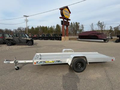 2027 ALUMA Tilt Bed Snowmobile Trailers - 5012 5012TILT-S-13SL in Aluminum — front three-quarter view