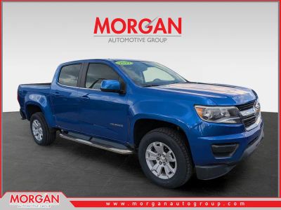 2019 Chevrolet Colorado 2WD LT in Kinetic Blue Metallic — front three-quarter view