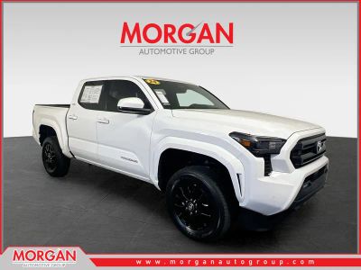 2024 Toyota Tacoma SR5 in Ice Cap — front three-quarter view