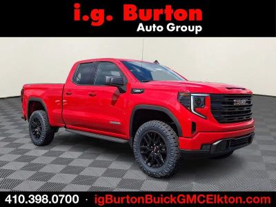 2026 GMC Sierra 1500 Elevation in Cardinal Red — front three-quarter view