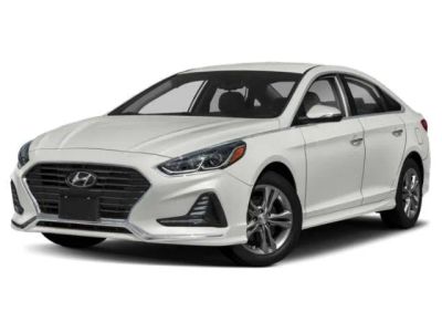 2019 Hyundai Sonata Limited in Symphony Silver — front three-quarter view