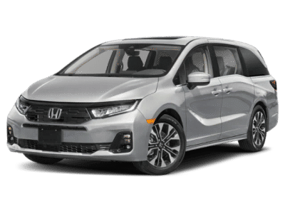 2026 Honda Odyssey Elite in Solar Silver Metallic — front three-quarter view