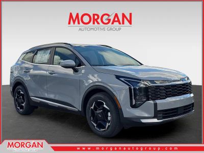 2026 Kia Sportage EX in Wolf Gray — front three-quarter view