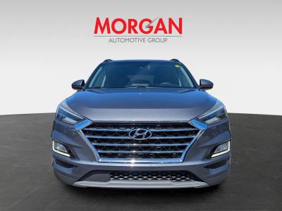 2019 Hyundai Tucson — rear three-quarter view