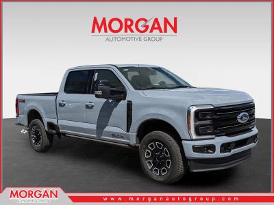 2026 Ford F-250SD Platinum in White — front three-quarter view