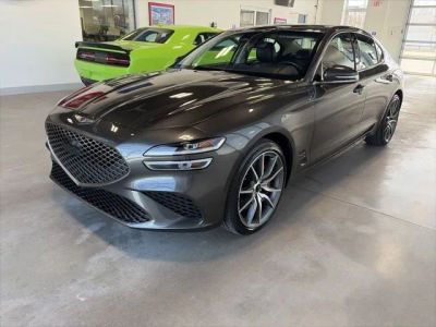 2025 Genesis G70 2.5T RWD in Gray — front three-quarter view