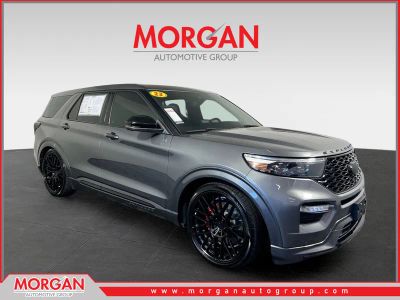 2023 Ford Explorer ST in Carbonized Gray Metallic — front three-quarter view