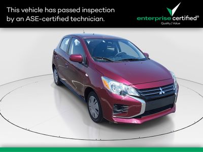 2024 Mitsubishi Mirage ES CVT — front three-quarter view