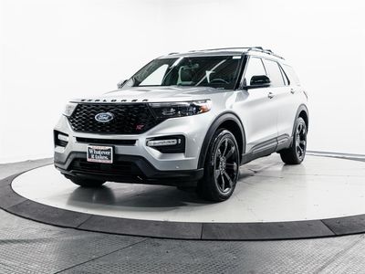2020 Ford Explorer — rear three-quarter view