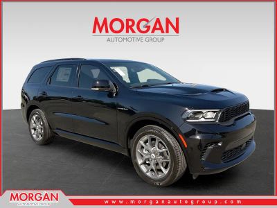 2026 Dodge Durango GT Plus HEMI V8 in Black — front three-quarter view