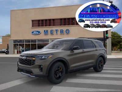 2026 Ford Explorer Tremor in Marsh Gray — front three-quarter view