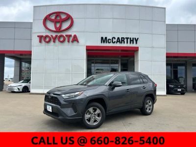 2024 Toyota RAV4 XLE in Magnetic Gray Metallic — front three-quarter view