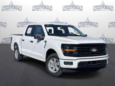 2026 Ford F-150 XLT in White — front three-quarter view