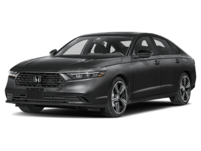 2026 Honda Accord Hybrid Sport in Crystal Black Pearl — front three-quarter view