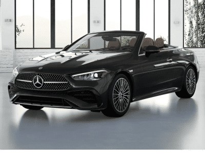 2026 Mercedes-Benz CLE 300 in Graphite Grey Metallic — front three-quarter view