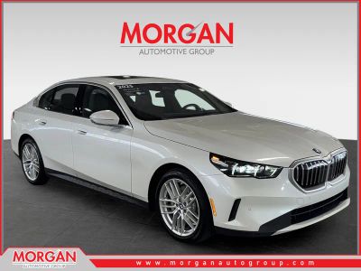 2025 BMW 5 Series 530i xDrive in White — front three-quarter view