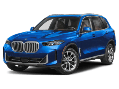 2026 BMW X5 xDrive40i in Tanzanite Blue II Metallic — front three-quarter view