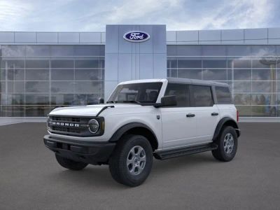 2026 Ford Bronco in Oxford White — front three-quarter view
