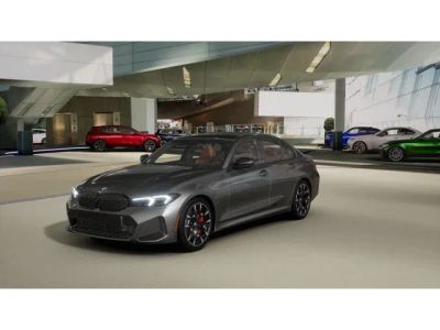 2026 BMW 3 Series 330i xDrive in Skyscraper Grey Metallic — front three-quarter view