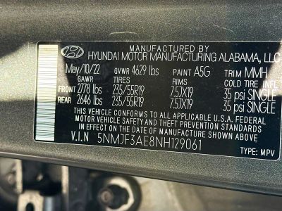 2022 Hyundai Tucson — photo 43 view