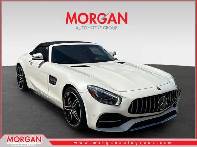 2018 Mercedes-Benz AMG GT C in designo Diamond White Metallic — front three-quarter view