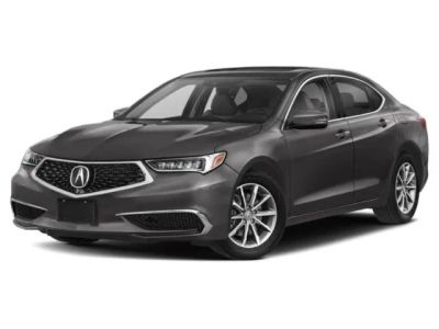 2020 Acura TLX in Black — front three-quarter view