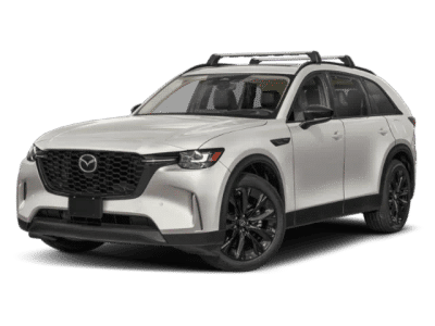 2025 Mazda CX-90 PHEV Premium Sport in Platinum Quartz — front three-quarter view