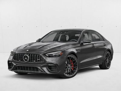 2026 Mercedes-Benz AMG C 63 AMG &reg; C 63 S E Performance Sedan in MANUFAKTUR Graphite Gray Magno — front three-quarter view
