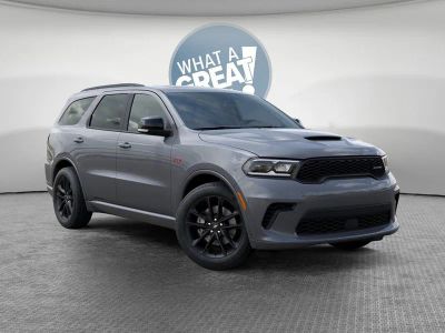 2026 Dodge Durango GT Plus in Destroyer Gray Clear-Coat Exterior Paint — front three-quarter view