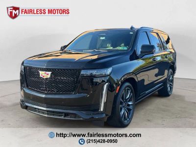 2024 Cadillac Escalade Sport 4x4 4dr SUV in Black Raven — front three-quarter view