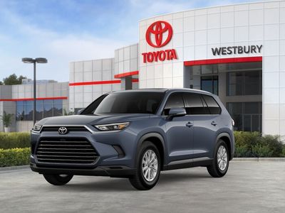 2026 Toyota Grand Highlander Hybrid XLE in Storm Cloud — front three-quarter view