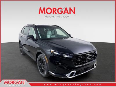 2026 Honda CR-V Hybrid Sport Touring in Crystal Black Pearl — front three-quarter view