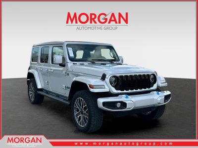 2024 Jeep Wrangler High Altitude 4xe in Silver — front three-quarter view