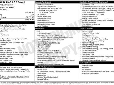 2023 Mazda CX-5 2.5 S Select Package — rear three-quarter view
