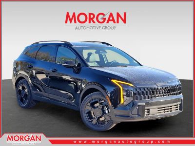 2026 Kia Sportage Plug-In Hybrid X-Line in Black — front three-quarter view