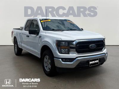 2023 Ford F-150 XLT in Oxford White — front three-quarter view