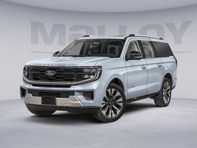 2026 Ford Expedition Max Platinum in Gray — front three-quarter view