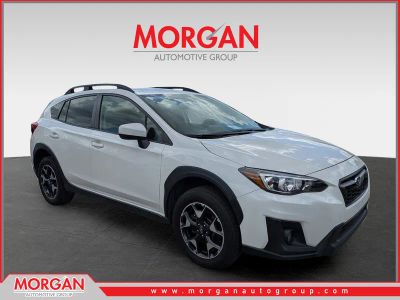 2019 Subaru Crosstrek Premium in Crystal White Pearl — front three-quarter view