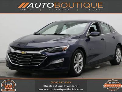 2022 Chevrolet Malibu LT in Northsky Blue Metallic — front three-quarter view