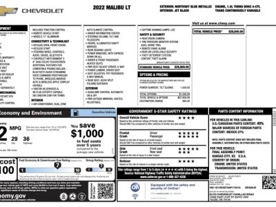2022 Chevrolet Malibu — interior view