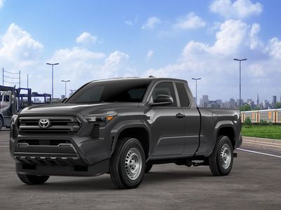 2026 Toyota Tacoma SR in Dark Grey — front three-quarter view