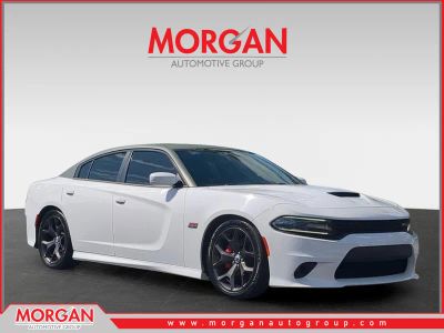 2017 Dodge Charger R/T Scat Pack in White — front three-quarter view