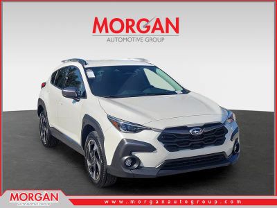 2024 Subaru Crosstrek Limited in Crystal White Pearl — front three-quarter view